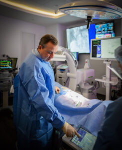Dr. Zeni in operating room at the Fibroid Center